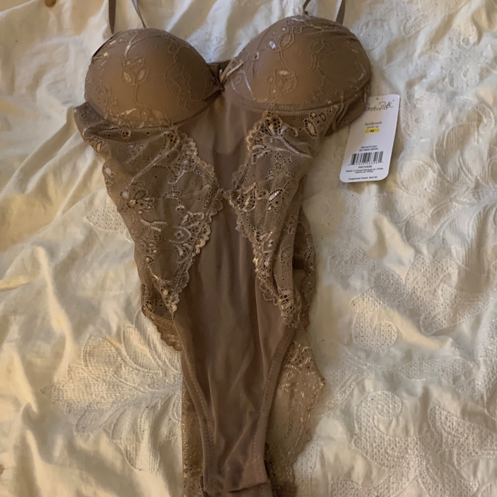 Rene Rofe Lace Chemise in Brown